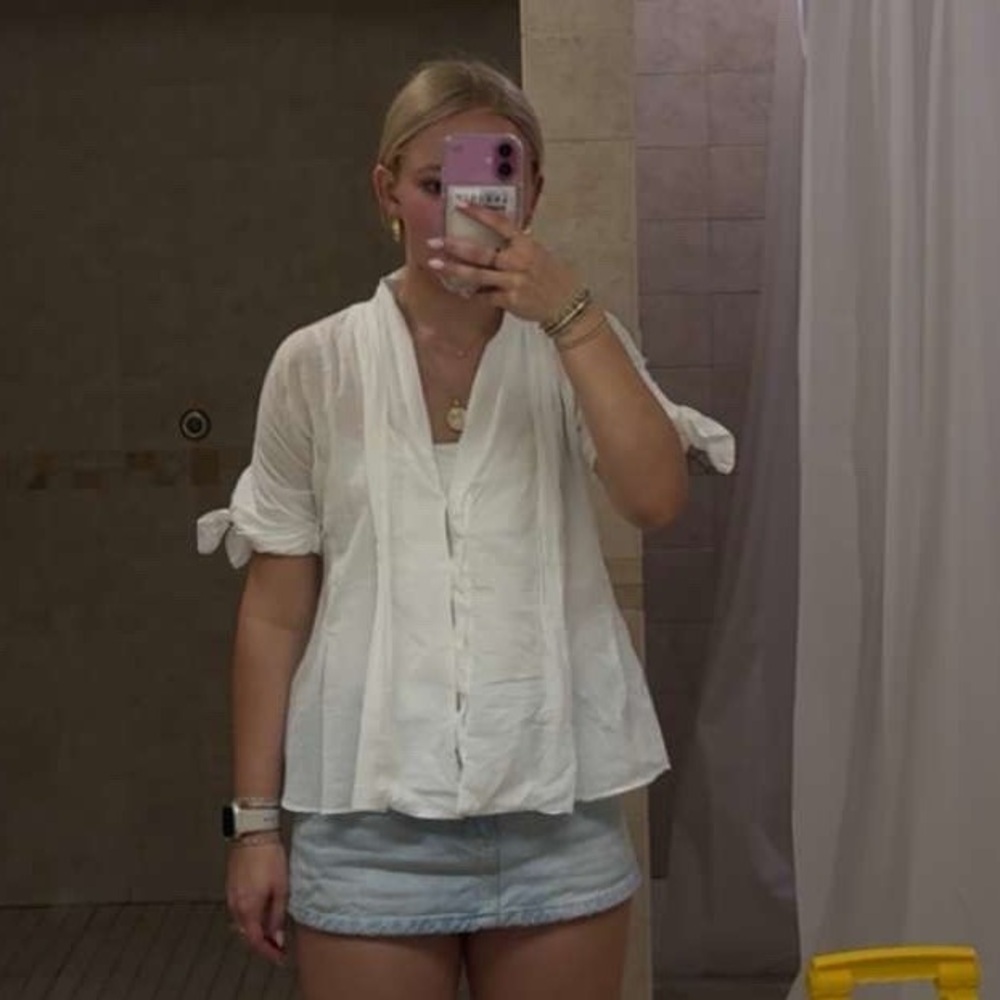 Zara Elegant White Blouse